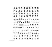 Artemio Tampon clear Alphabet Typewriter