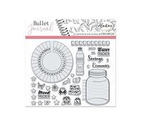 Tampons Clear Stampon Bullet Journal - Tracker Eau et Humeur - 30 pcs