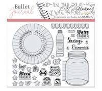 Tampons Clear Stampon Bullet Journal - Tracker Eau Et Humeur - 30 Pcs