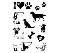Tampons Clear Stamps « Chiens », 14 pc.