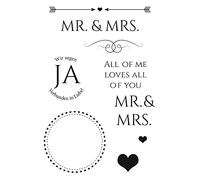 Tampons Clear Stamps « Mr. & Mrs. »