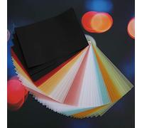 Tampons colorés transparents pour travaux manuels Pergamano - 12,7 x 17,8 cm - Feuilles multicolores - Papier calque - Papier cartonné coloré à l'acide sulfurique à des fins universelles - 15 x 10 cm