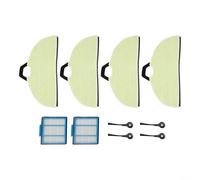 Tampons de balai et brosse latérale de rechange pour aspirateur robot Shark RV2001WD RV2002WD AV2001WD RV2000WD avec tissu résistant à la chaleur