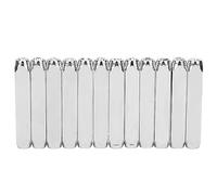 Tampons de bijoux en cuir en métal 12 pièces 6 mm 1/4 pouces en acier au carbone outils d'estampage ensemble avec des motifs uniques pour l'artisanat de bricolage le travail du