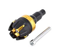 Tampons de Moto Universels, Qiilu QL01175 New Moto CNC Cadre en Alliage d'Aluminium Slider Protecteur Anti chute(Gold)