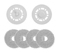 Tampons de nettoyage avec support, 4 tampons + 2 supports, adaptés pour | Convient pour Dreame L10S Ultra, L10S Pro Gen 2, L10 Ultra, L10 Prime, L10S Pro, X20 Pro et Xiaomi X20+ ; vérifiez le modèle