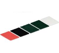 Tampons de nettoyage D&L Vert - 10 pièces - 120 x 252mm - Effet abrasif moyen