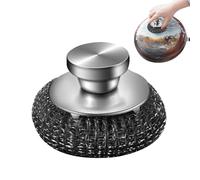 Tampons de nettoyage en acier inoxydable pour vaisselle - Épurateurs ergonomiques pour laver la vaisselle - Épurateur de laine d'acier - Éponges pratiques en laine d'acier, éponges à récurer