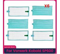 6 Pièces de Tampons de Nettoyage pour Aspirateur Vorwerk Kobold SP600 Pièces de Rechange Lavables pour Balai à Vapeur