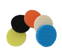 Tampons De Polissage Composés 3/4/5/6/7 Pouces, 5 Pièces, Kit De Tampons Éponge De Coupe For Polisseuse De Tampon De Voiture, Composition Et Épilation À La Cire(6 Inch 150mm)