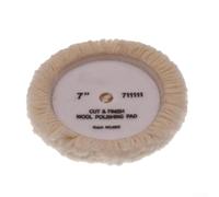 Tampons de polissage en laine réutilisables conçus pour couper le polissage, fabriqués à partir de laine naturelle et adaptés à divers outils de polissage pneumatiques et électriques (17,8 cm)