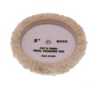 Tampons de polissage en laine réutilisables conçus pour couper le polissage, fabriqués à partir de laine naturelle et adaptés à divers outils de polissage pneumatiques et électriques (20,3 cm)