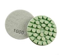 Tampons de polissage en résine émeri 100 mm pour béton, marbre, granit, terrazzo et ciment - Compatible avec les méthodes de polissage humide et sec (grain 1000)