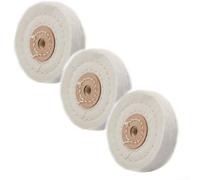 Tampons de polissage en tissu de coton de 7,6 cm pour machines à meuleuse à bijoux utilisés dans le processus de brillance finale pour métaux, céramiques et plastiques