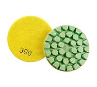 Tampons de polissage pour sol en béton 100 mm pour marbre, granit, terrazzo, ciment rénovation avec liaison en résine et plusieurs choix de grains (grain 300)