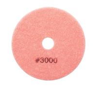 Tampons de polissage Tampon de polissage humide 4 pouces, 7 pièces, for pierre granit, marbre, broyeur ponçage, support en plastique, disque(7pcs 3000)