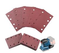 Tampons De Ponceuse Orbitale - Papier De Verre Grain 12, 120 Pièces, Feuilles De Rechange D'extraction De Poudre, Roulements Anti-colmatage, Conception De Anneau De Crochet | Pour Meubles Deck Cabinet