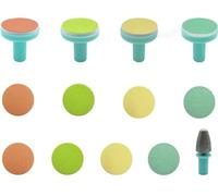 Tampons de rechange 12 en 1 pour lime à ongles électrique pour coupe-ongles pour bébé (vert)