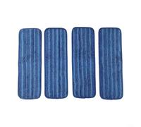 Tampons de rechange réutilisables en microfibre pour Swiffer PowerMop de 33 à 38,1 cm, recharges lavables pour une élimination efficace de la saleté et des poils d'animaux (bleu)