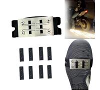 Tampons de silex pour vélo, accessoires de skateboard, tampons de friction pour vélo, moto, frein à pied, étincelles de pression du pied (1*couvre-chaussure + 8*Coussin Flint)
