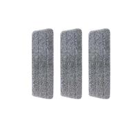 Tampons de Vadrouille,3 Pcs Tampon de Nettoyage de Tête de Balai de Ménage en Microfibre, Pour La Maison Bois Dur Marbre Les Carreaux(Gris,Largeur 10cm) (32cm)