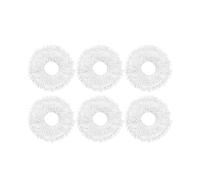 Tampons De Vadrouille Compatibles Avec Les Pièces De Rechange for Aspirateur Robot Eureka J15Pro Ultra /J12 Ultra, Chiffons De Nettoyage, Accessoires De Chiffon De Remplacement(White 6PCS)