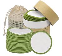 Tampons démaquillants lavables et réutilisables, tampons démaquillants, tampons en Coton, lingettes démaquillantes en Bambou, tampons de Nettoyage, avec Sac à Linge en Coton et boîte de Rangement