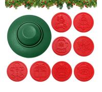 Tampons Emporte-pièces à Biscuits pour Noël Moule Presse Gâteau Festif Non | Emporte-pièces Cookies de Noël Pour Intérieur Fêtes Cuisine Maison de Vacances Femmes et Hommes