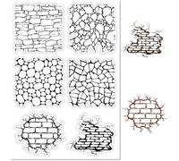 Tampons En Caoutchouc Transparents Pour Fond De Mur De Briques S Vintage Retro Silicone Transparent Seals Stamp For Journaling Card Making Friends Diy Scrapbooking Photo Frame
