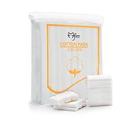 Tampons en coton à 3 couches pour le visage, les lèvres et les yeux - Tampons démaquillants doux et efficaces en coton cosmétique