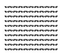 Tampons en papier comprimés pour les yeux fortes absorption humide compression hydratant jetable carbone bambou fibre noir 100 feuilles