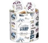 Encreur Et 46 Tampons Stampo Scrap Voyage