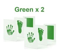Tampons Encreurs Pour Empreintes De Mains Et Pieds De Bébé,Kits Sub Encreurs Sans Encre Pour Animaux De Compagnie,Empreintes De Pattes De Chat Et De Chien,Peau Sûre Et Non Tactile - Type C14-2 Green