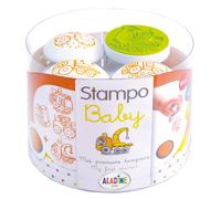 Tampons ergonomique Aladine - Stampo Baby Engins - 4 pièces + 1 encreur
