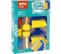 Tampons et rouleaux - Set de peinture - Enfant - Gouache - Apli Kids - Loisirs créatifs Jaune G