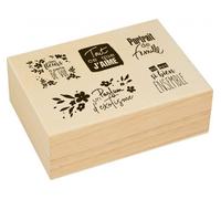 Tampons Et Tampons de Marque Artemio Modèle Set Tamp Wood 114 X 84 X 40 mm Couleurs Naturelles