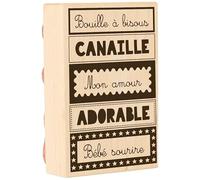 Tampons Et Tampons Marque Artemio Modèle Tamp Wood Bouille aux Baissins 58 X 87