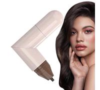 Tampons Eyeliner - Ensemble 2 Pièces Noir Et Marron | Liner Liquide Noir Anti-Tâches | Accessoire Cosmétique Forme Sourcils Pour Routine Beauté Quotidienne Et Tenue De Soirée