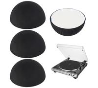 Tampons Haut-Parleur Hémisphériques - Silicone Platine 2x2x1cm | 4X Bumper Hémisphère | Tampons Isolation Subwoofer pour Équipement Audio, Home Cinéma, Enceintes Studio Et Réduction Vibrations