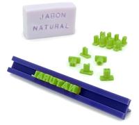 Tampons lettres et chiffres pour savons | GRAN VELADA - Abécédaire complet pour composer des mots et des phrases