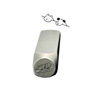 Tampons métalliques pratiques polyvalents en forme de chien pour personnaliser des bijoux et des accessoires, estampage d'argile et de cuir