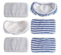 Tampons Microfibre Compatibles Rowenta Clean & Steam, 6 Pièces Réutilisables pour Sols Durs, Lavables et Ultra-ab MICRODERMABRASION