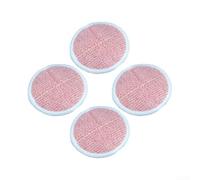 Tampons Microfibre Orange pour Balai Électrique pour bissell(4PCS) | Compatible modèles 2124, 2039A, fixation pour facile, lavable en machine, réutilisable