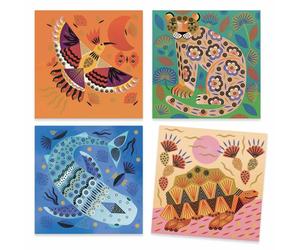 Tampons Motifs Et Pelages Animaux Multicolore TU