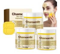 Tampons nettoyants pour le visage à la camomille, tampons nettoyants pour le visage, tampons nettoyants à la camomille, tampons exfoliants nettoyants pour le visage et le corps (3 boîte)