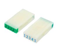 Tampons numérotés détachables, 4 mm en plastique, 9 chiffres, taille 6, chiffres de 0 à 9, combinaison pour étiquettes, scrapbooking, loisirs créatifs, enseignement