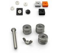 Tampons pour poinçonner des rondelles crypto Seed Phrase Metal Wallet Backup BTC Bitcoin Storage en acier Portefeuille crypto-monnaie Matériel Cold Wallet lettres à frapper chiffres à frapper (30