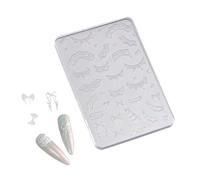 Tampons réutilisables en silicone pour créer des décalcomanies avec des cristaux pour manucure, projets d'artisanat, fournitures de nail art printanier, fleur en silicone