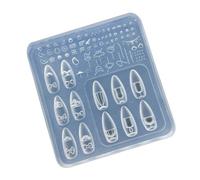 Tampons réutilisables en silicone pour créer des décalcomanies avec des cristaux pour projets de manucure, fournitures de nail art en silicone