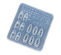 Tampons réutilisables en silicone pour créer des ongles avec des motifs de cristaux pour manucure, projets d'artisanat, fournitures, nœuds, tasses, ongles